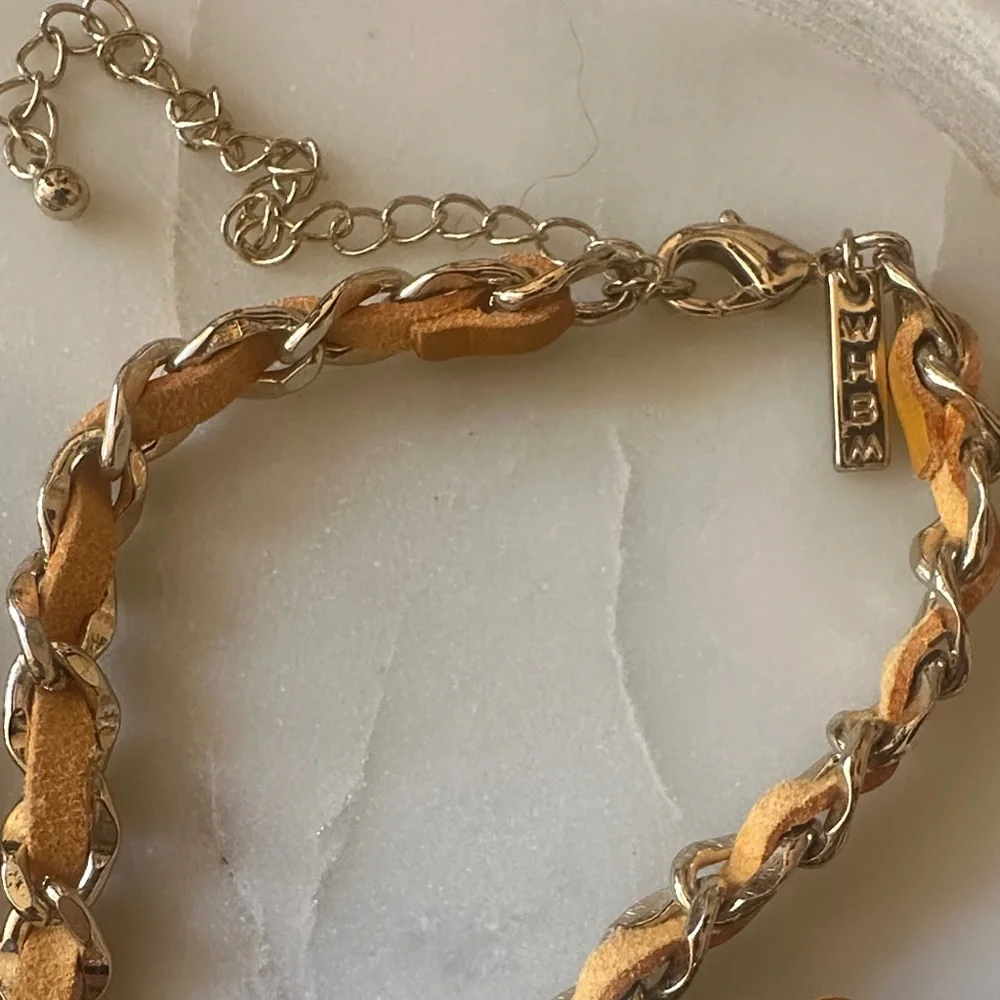 White House Black Market Gold and Black Necklace